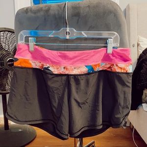 LULULEMON FLORAL WASTE SPEED UP SHORTS SZ 8